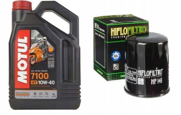 OLEJ MOTUL 7100 FILTR HF148 YAMAHA FJR 1300 01-12